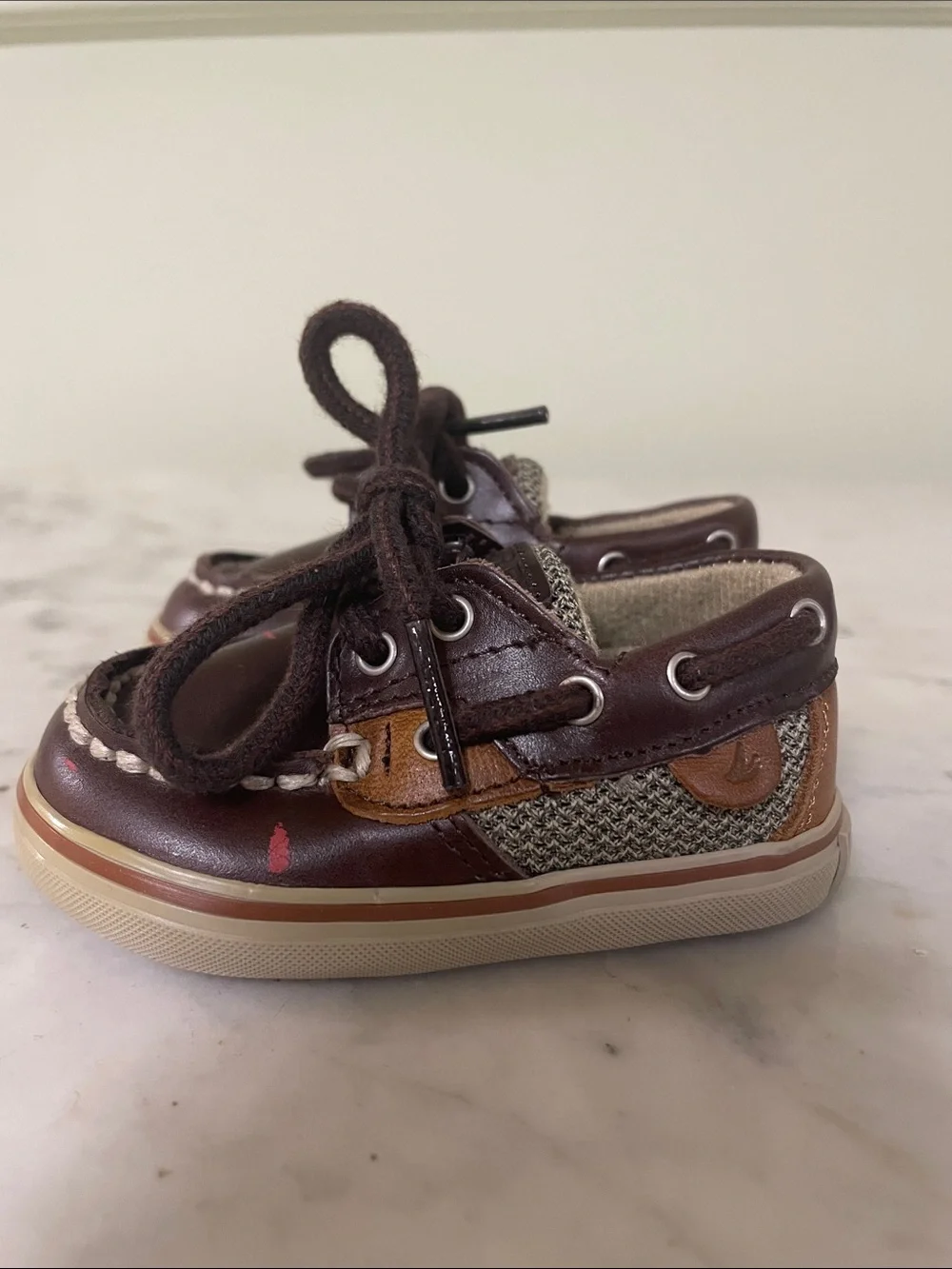 Sperry Bluefish Top Siders Crib Boat Shoes Infant Size 1M